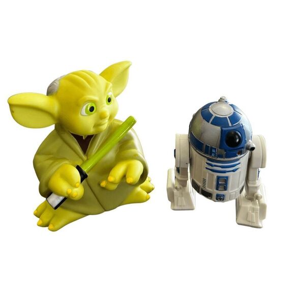 Star Wars  mini R2D2 and Yoda toy play set - Picture 1 of 15